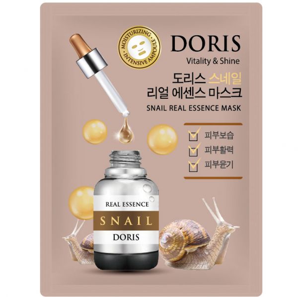 Doris Snail Mucin SNAIL Real Essence Mask Jigott